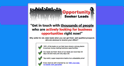 Desktop Screenshot of opportunity-seeker-leads.com